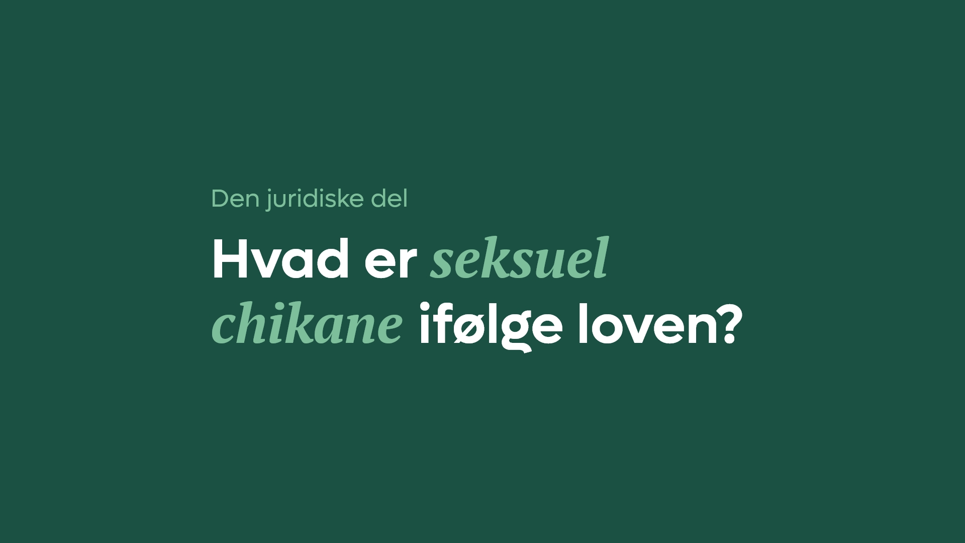 Hvad Er Seksuel Chikane På Arbejdspladsen Stop Sexchikane 